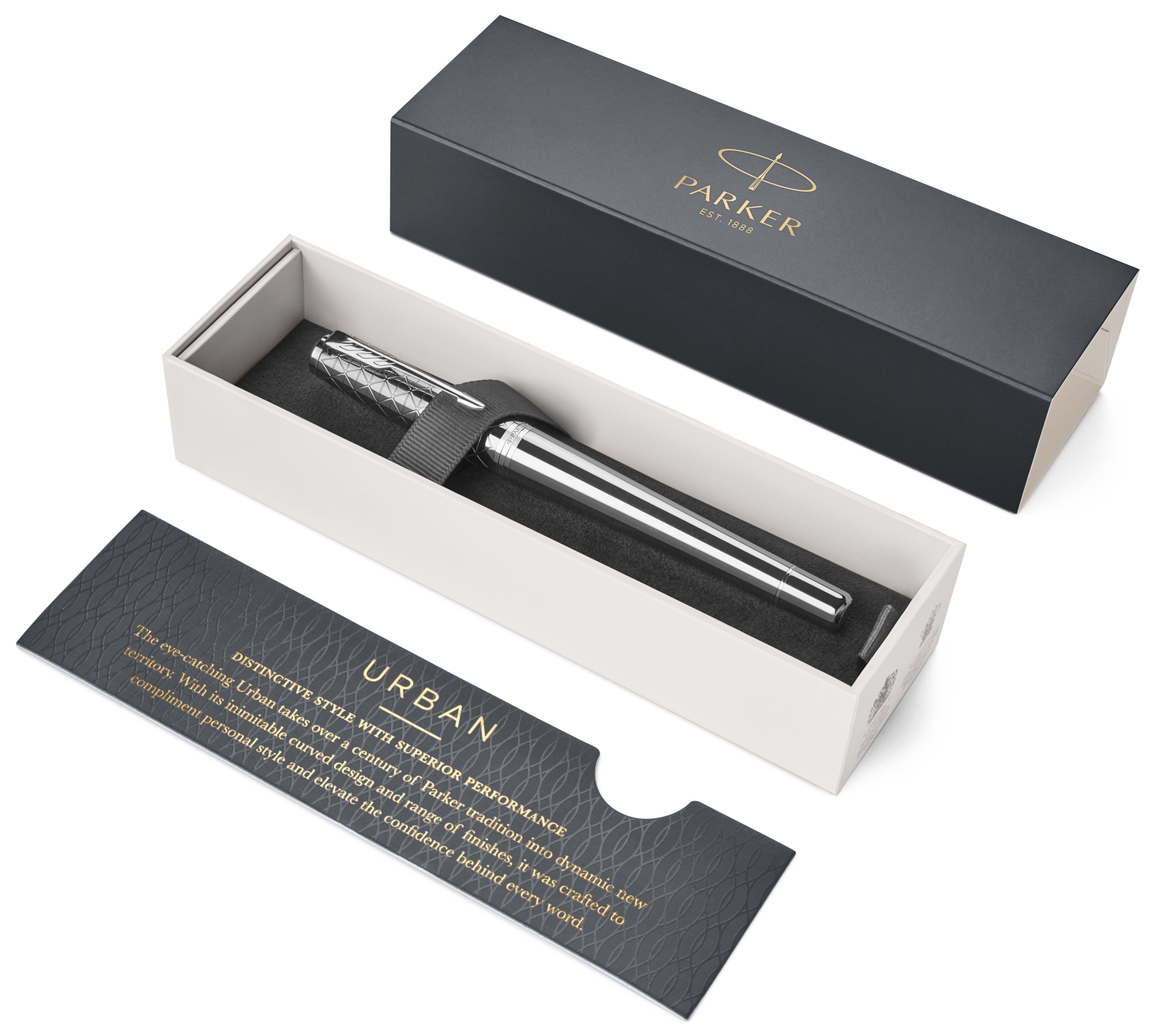 SO856200 Parker IM Silver Chrome Trim Fountain Pen with Gift Box