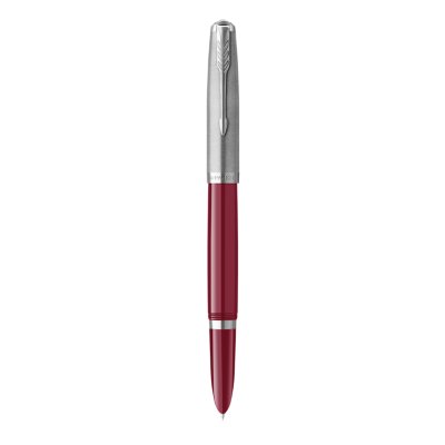 
PARKER 51 Burgundy Resin Chrome Trim Fountain Pen 