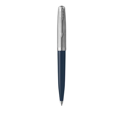 
PARKER 51 Midnight Blue Resin Chrome Trim Ballpoint Pen 