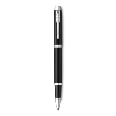 
Parker IM Matte Black with Chrome Trim, Rollerball Pen, Fine nib