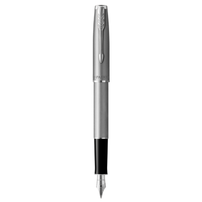 派克卓尔系列不锈钢墨水笔 配以镀钯笔夹和不锈钢中号笔尖